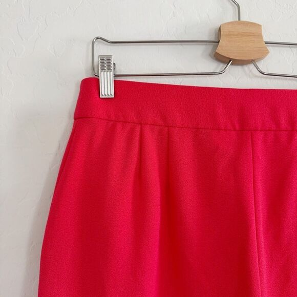 Tahari ASL Women's Wide-Leg Crepe Pants in Red Size 8 - Picture 8 of 11